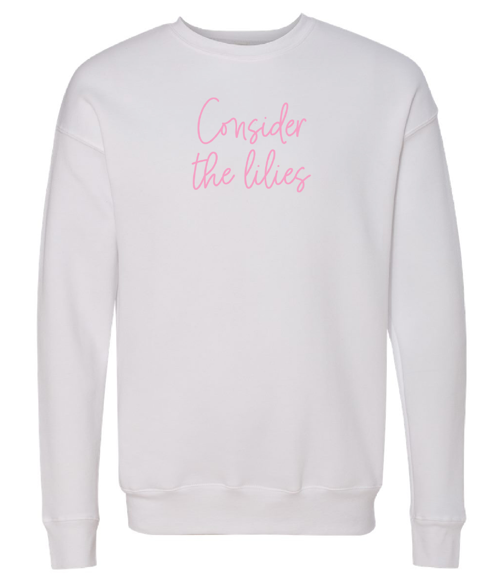 Consider the Lilies Embroidered Sweatshirt