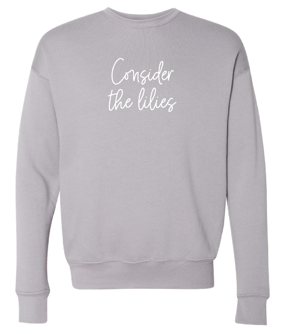 Consider the Lilies Embroidered Sweatshirt