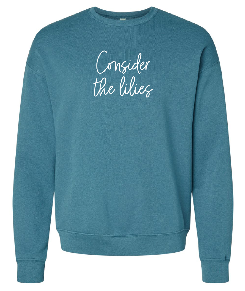 Consider the Lilies Embroidered Sweatshirt