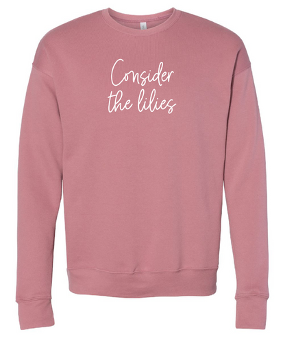 Consider the Lilies Embroidered Sweatshirt