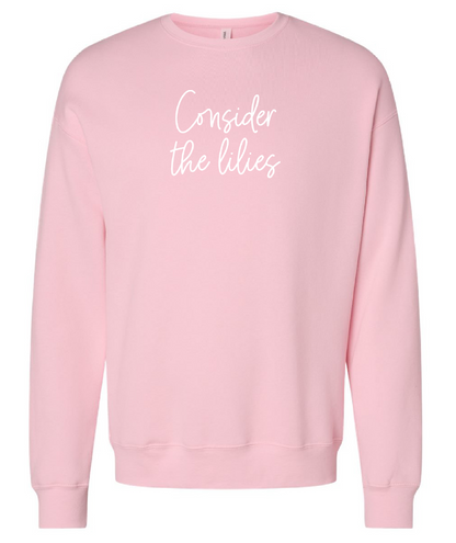 Consider the Lilies Embroidered Sweatshirt