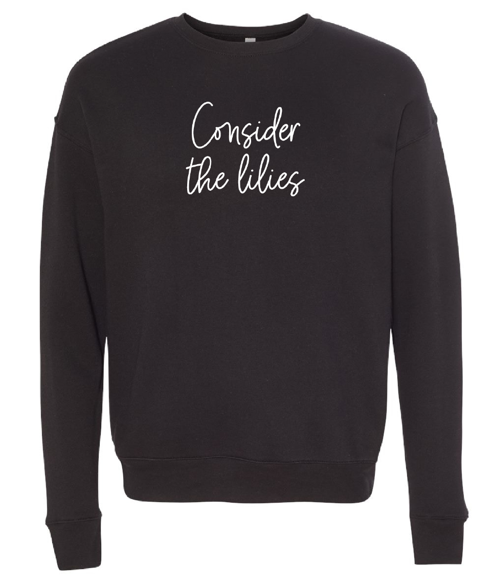 Consider the Lilies Embroidered Sweatshirt