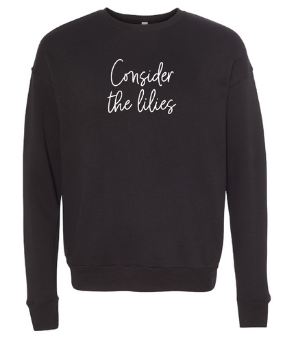 Consider the Lilies Embroidered Sweatshirt