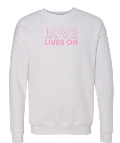 Love Lives On Embroidered Sweatshirt