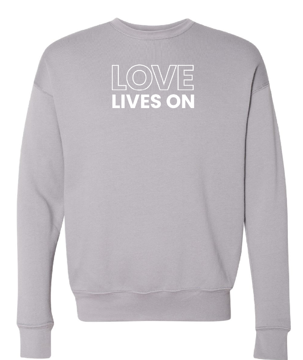 Love Lives On Embroidered Sweatshirt