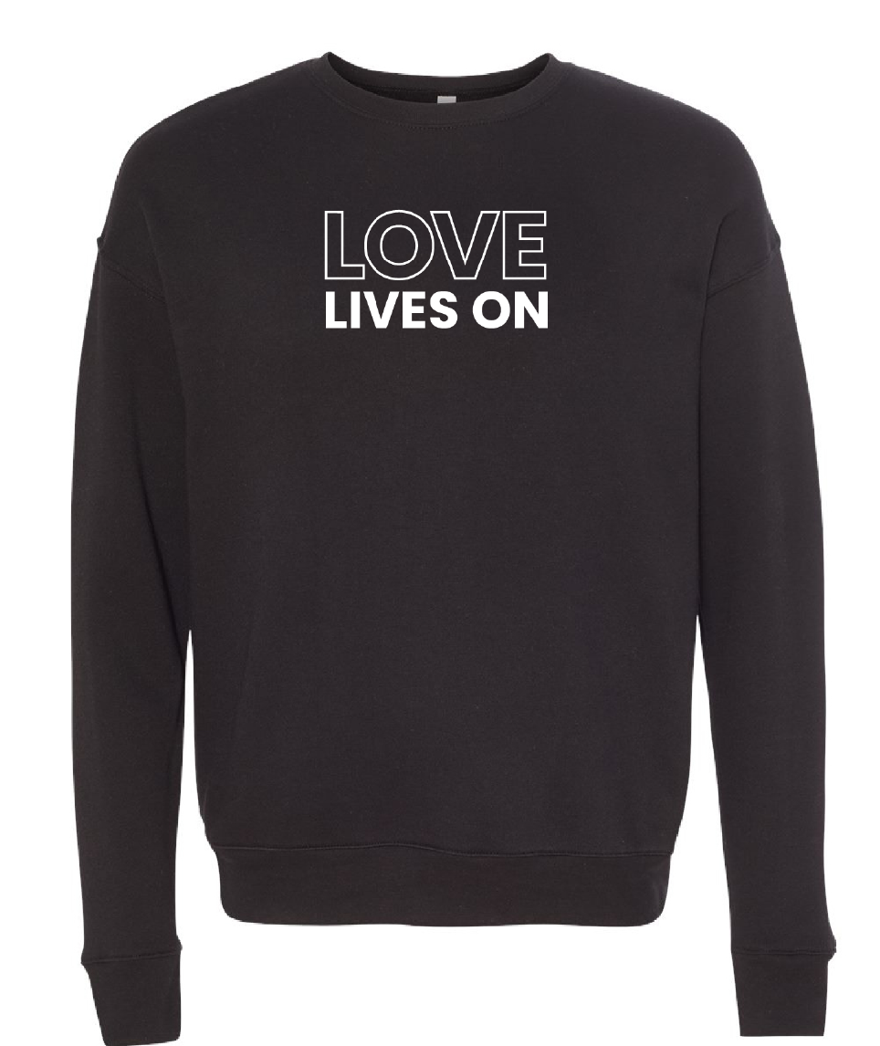 Love Lives On Embroidered Sweatshirt