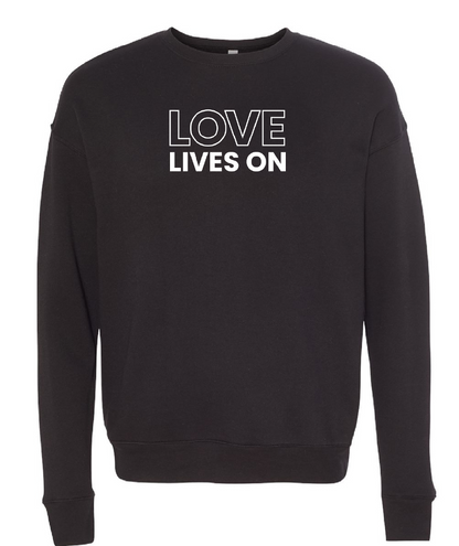 Love Lives On Embroidered Sweatshirt