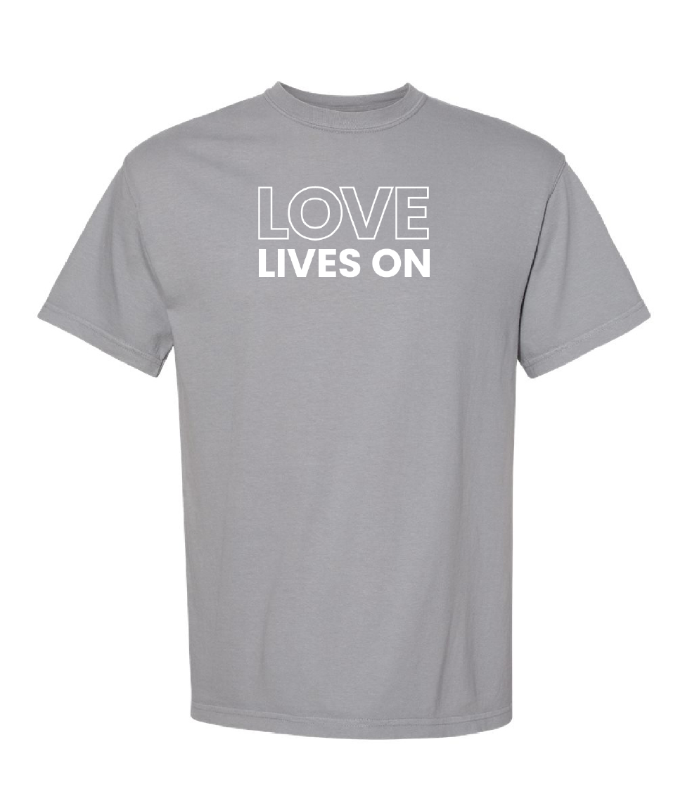 Love Lives On Embroidered Tee