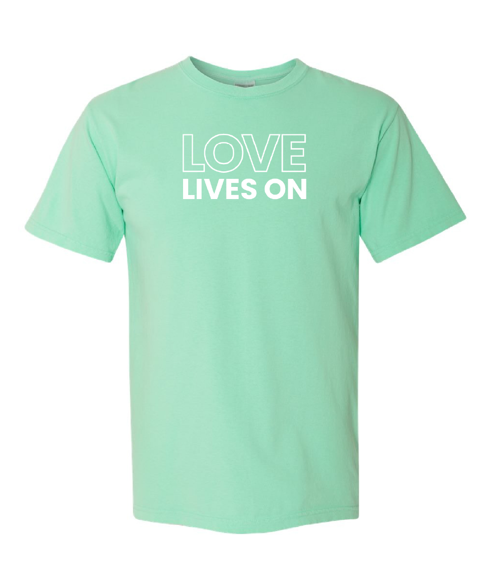 Love Lives On Embroidered Tee