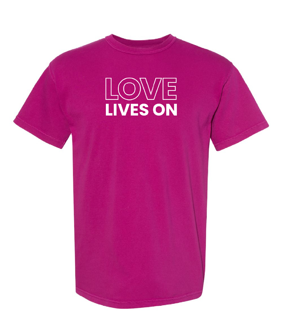 Love Lives On Embroidered Tee