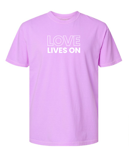 Love Lives On Embroidered Tee