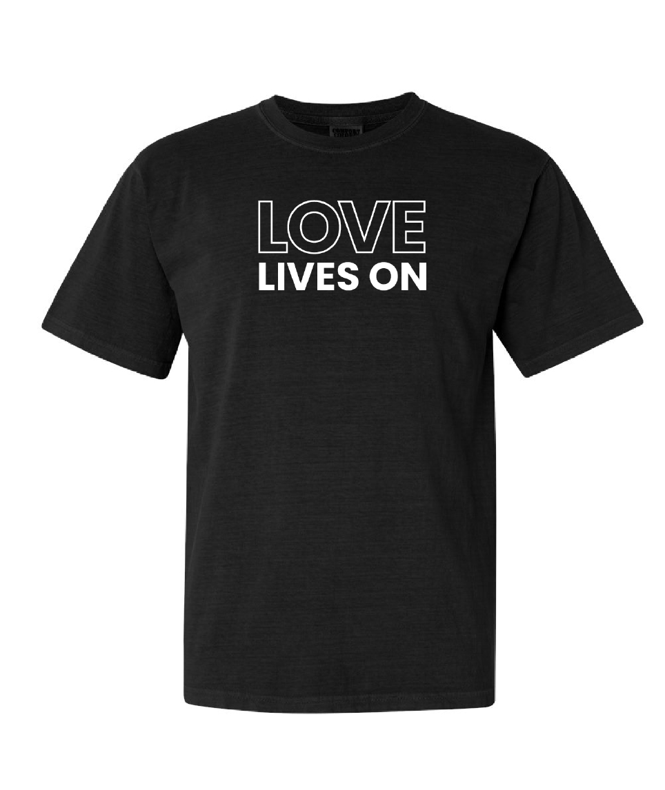 Love Lives On Embroidered Tee